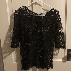 Black All Lace Top